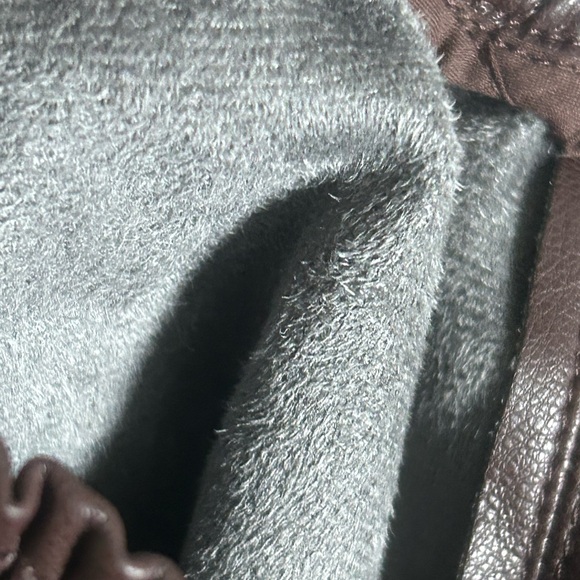 Rebecca Taylor Womens Brown Leather Wide Leg Pants Drawstring Waist NWOT Small - Picture 6 of 10